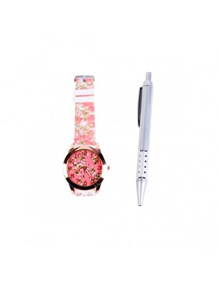 RELOJ FLORAL EN CAJA DE REGALO