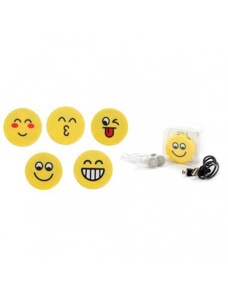 MP3 EMOTICONO EN CAJA DE REGALO CABLECASCOS