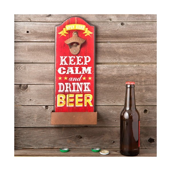 ABRIDOR DE BOTELLAS DE PARED KEEP CALM