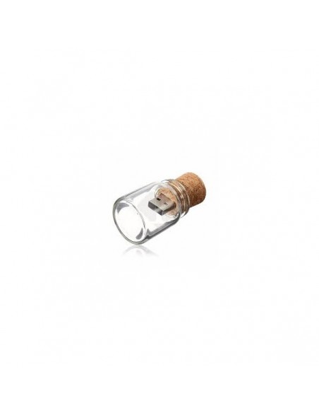 USB BOTE CRISTAL CORCHO RETRO 8GB