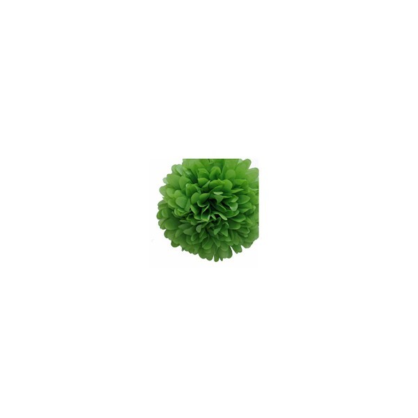 POMPON DE PAPEL DE SEDA 35 CM VERDE