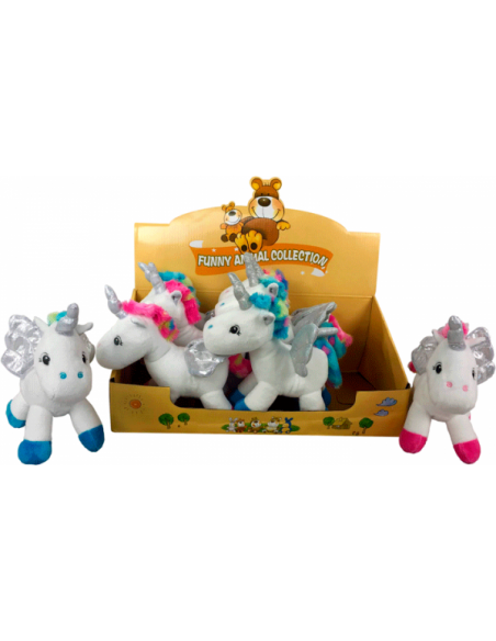 EXPOSITOR CON 8 PELUCHES UNICORNIO