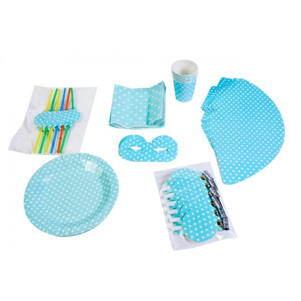 SET PARTY BABY SHOWER AZUL 7 ARTiCULOS DIFERENTES