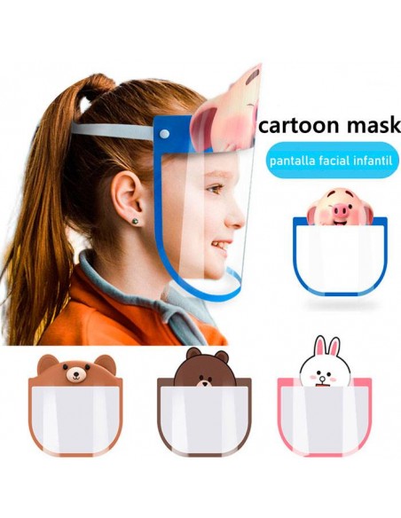 PANTALLA FACIAL INFANTIL ANIMALES