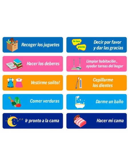 TABLA DE RECOMPENSAS INFANTIL