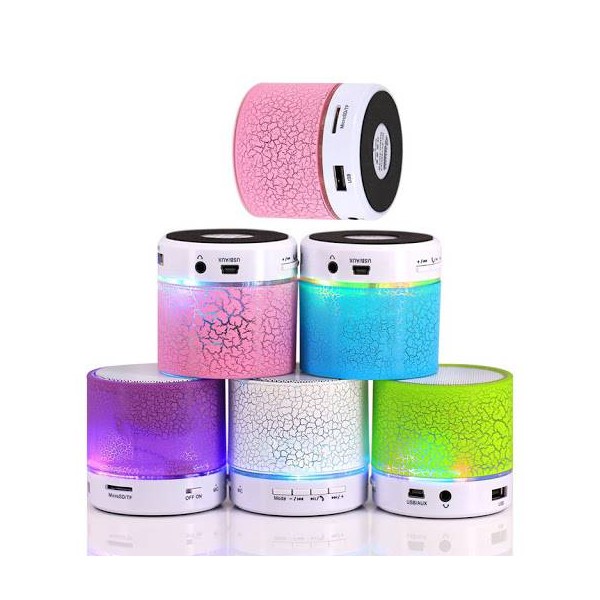 MINI ALTAVOZ BLUETOOTH CON LUZ LEDRADIOUSB