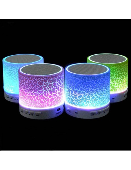 MINI ALTAVOZ BLUETOOTH CON LUZ LEDRADIOUSB