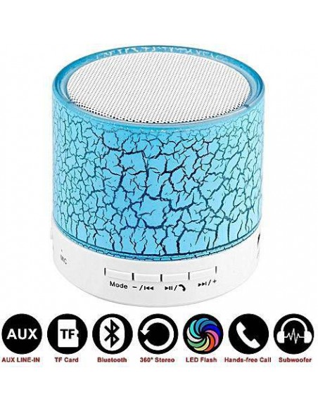 MINI ALTAVOZ BLUETOOTH CON LUZ LEDRADIOUSB