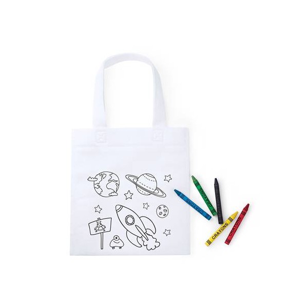 BOLSA PARA COLOREAR SPACE NON WOVEN 5 CERAS INCL