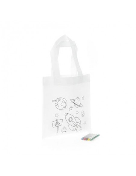 BOLSA PARA COLOREAR SPACE NON WOVEN 5 CERAS INCL