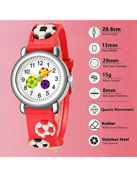 RELOJ FuTBOL SILICONA RELOJES INFANTILES NINOS