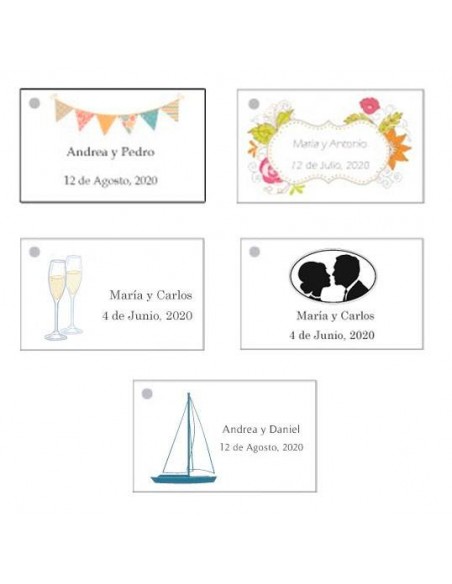 LOTE 25 TARJETAS PRECORTADAS PERSONALIZADAS