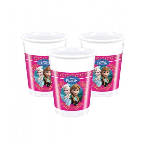 PACK DE 9 VASOS DE PLaSTICO FROZEN