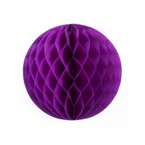 POMPONES NIDO 20CM PURPURA