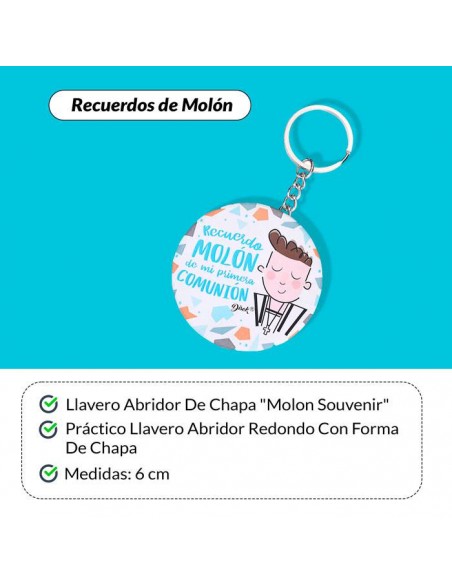 LLAVERO CHAPA ABRIDOR RECUERDO MOLoN