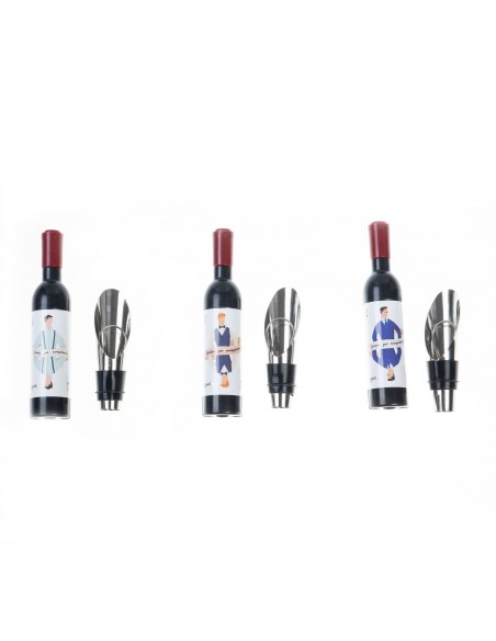 SET SACACORCHOS MAGNeTICO TAPoN DE VINO CARTAMEN