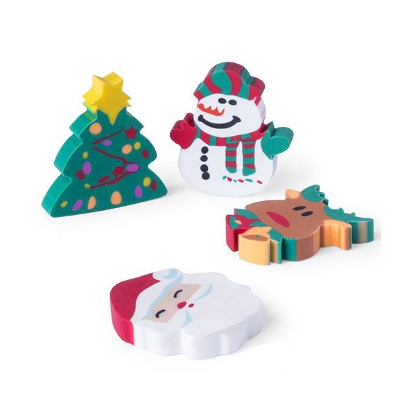 SET 4 GOMAS DE BORRAR NAVIDAD