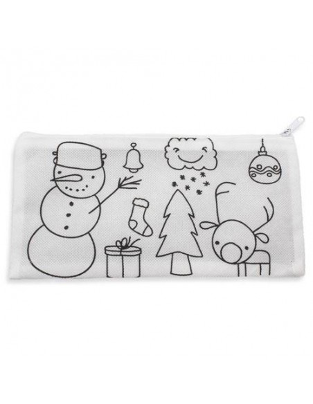 ESTUCHE NON WOVEN COLOREAR NAVIDAD