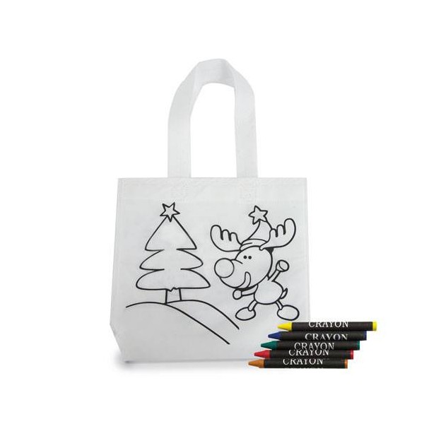 PACK 10 BOLSAS PARA COLOREAR RENO NAVIDAD CERAS