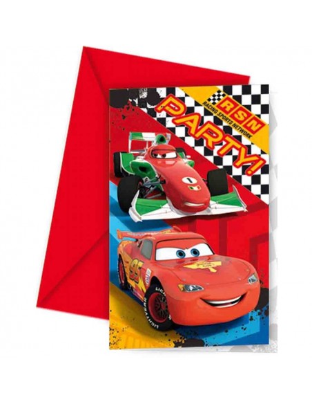 LOTE CUMPLEANOS DISNEY CARS 4 PIEZAS 1 DE REGALO