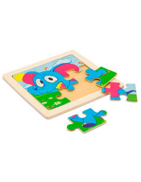 PUZZLE ROMPECABEZAS MADERA INFANTIL 11X11 CM