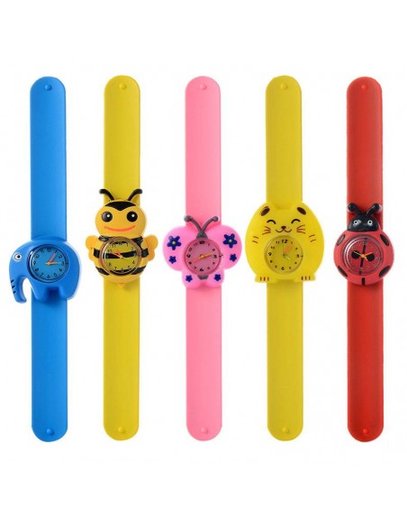 RELOJ INFANTIL ANIMALES SILICONA