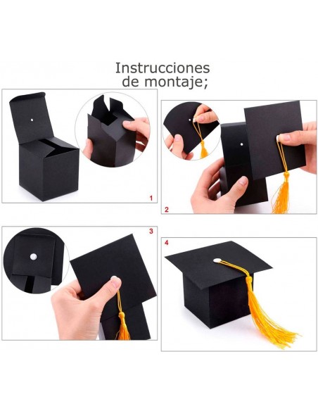 SET 12 CAJITAS GRADUACIoN DECORACIoN