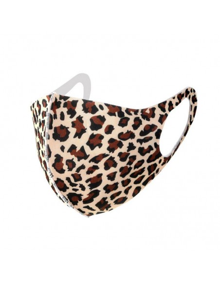 MASCARILLA ADULTO CAMUFLAJE LEOPARDO REUTILIZABLE