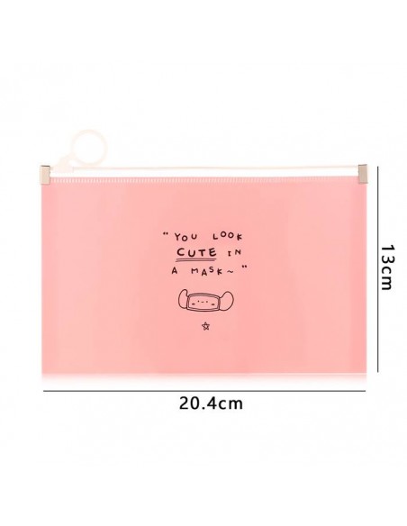 ESTUCHE PVC PORTAMASCARILLAS HAPPY MASK 20 X 13 CM