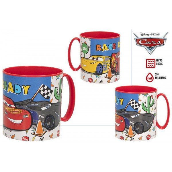 TAZA COCHES CARS APTA MICROONDAS 350ML