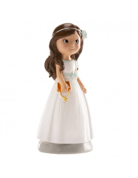 FIGURA TARTA COMUNIoN NINA ACCESORIOS 13 CM