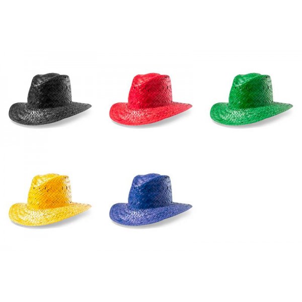 SOMBRERO DE PAJA DE COLORES