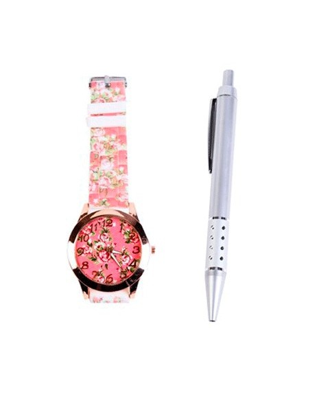 OFERTA LOTE DE 500 RELOJES FLORAL EN CAJA DE REGALO