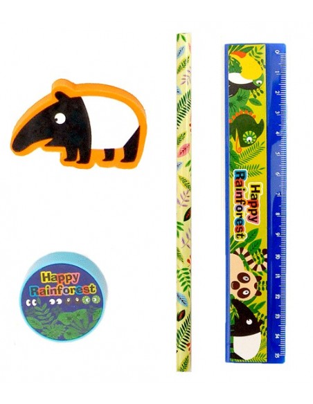 OFERTA LOTE DE 500 SET 4 PCS PAPELERiA ANIMALES DE REGALO