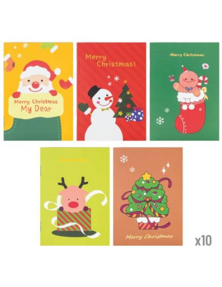 SET DE 10 LIBRETAS NAVIDENAS NAVIDAD